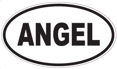 ANGEL - Oval Sticker