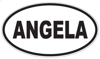 ANGELA - Oval Sticker