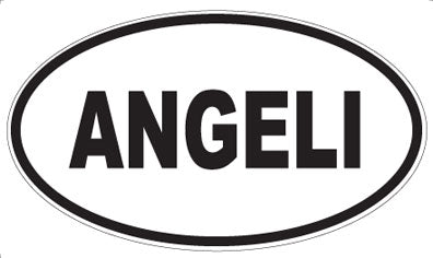 ANGELI - Oval Sticker