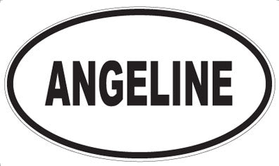 ANGELINE - Oval Magnet