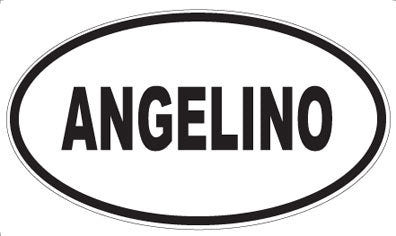 ANGELINO - Oval Sticker