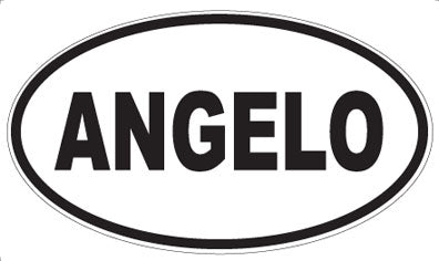 ANGELO - Oval Sticker