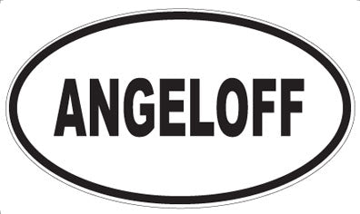ANGELOFF - Oval Sticker
