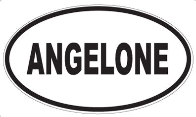 ANGELONE - Oval Magnet