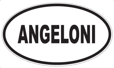 ANGELONI - Oval Magnet