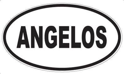 ANGELOS - Oval Sticker