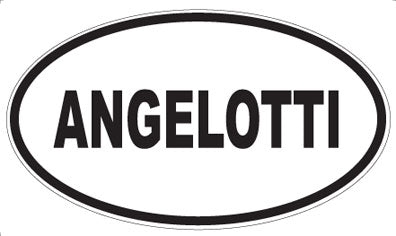ANGELOTTI - Oval Sticker