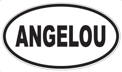 ANGELOU - Oval Sticker