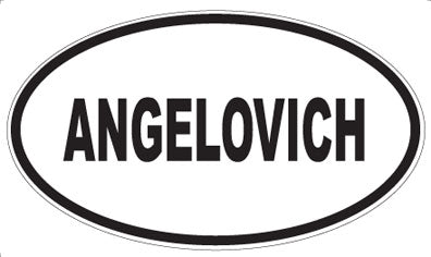 ANGELOVICH - Oval Sticker