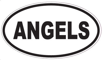 ANGELS - Oval Sticker