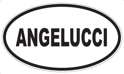ANGELUCCI - Oval Sticker