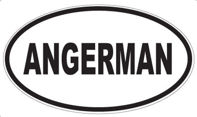 ANGERMAN - Oval Sticker