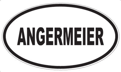 ANGERMEIER - Oval Magnet