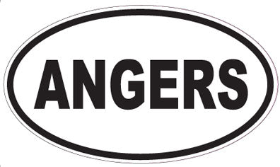 ANGERS - Oval Sticker