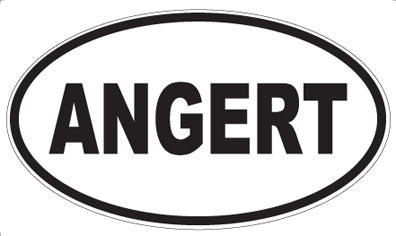 ANGERT - Oval Sticker