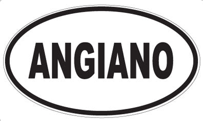 ANGIANO - Oval Sticker