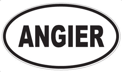 ANGIER - Oval Magnet