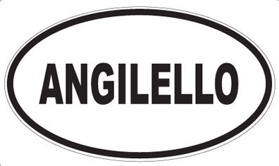 ANGILELLO - Oval Sticker