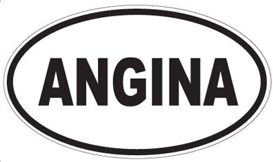 ANGINA - Oval Sticker