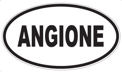 ANGIONE - Oval Sticker