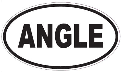 ANGLE - Oval Sticker