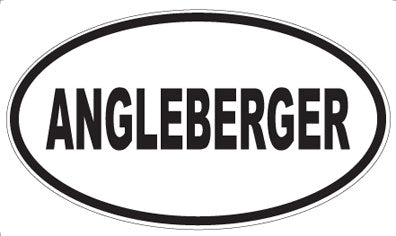 ANGLEBERGER - Oval Magnet