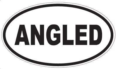 ANGLED - Oval Sticker