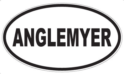ANGLEMYER - Oval Sticker