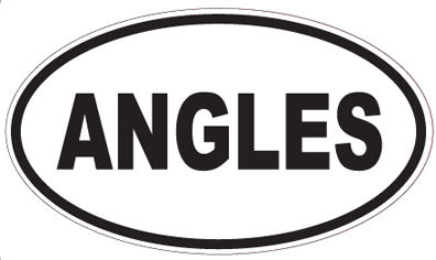 ANGLES - Oval Sticker