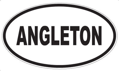 ANGLETON - Oval Sticker