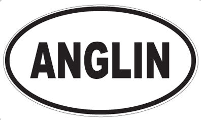 ANGLIN - Oval Sticker