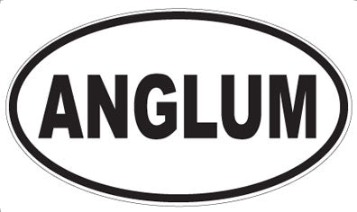 ANGLUM - Oval Sticker