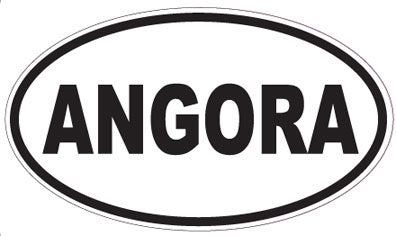 ANGORA - Oval Sticker