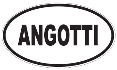 ANGOTTI - Oval Sticker