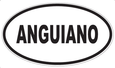 ANGUIANO - Oval Magnet