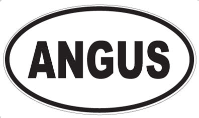 ANGUS - Oval Sticker