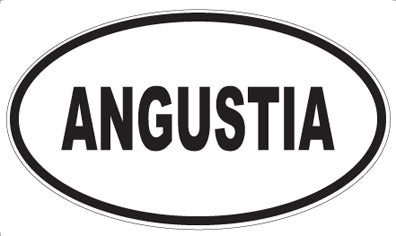 ANGUSTIA - Oval Magnet