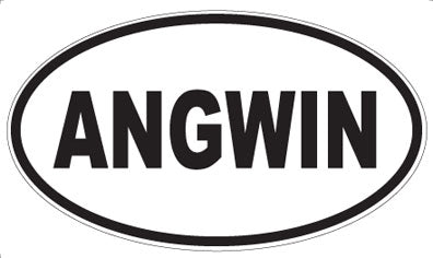 ANGWIN - Oval Magnet