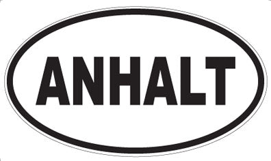 ANHALT - Oval Sticker