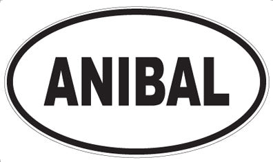 ANIBAL - Oval Sticker
