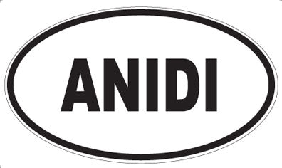 ANIDI - Oval Sticker
