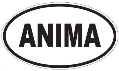 ANIMA - Oval Sticker