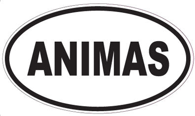 ANIMAS - Oval Sticker