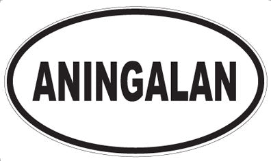 ANINGALAN - Oval Sticker