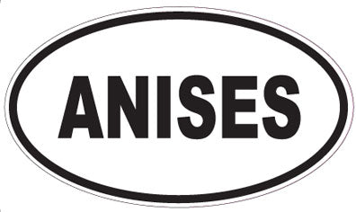 ANISES - Oval Sticker