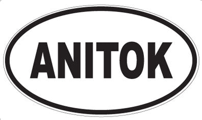 ANITOK - Oval Sticker