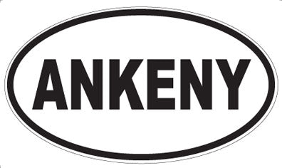ANKENY - Oval Magnet