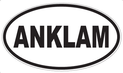 ANKLAM - Oval Sticker