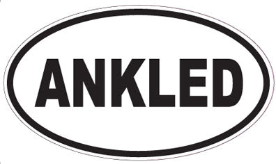 ANKLED - Oval Sticker