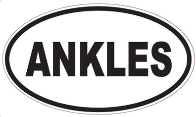 ANKLES - Oval Sticker